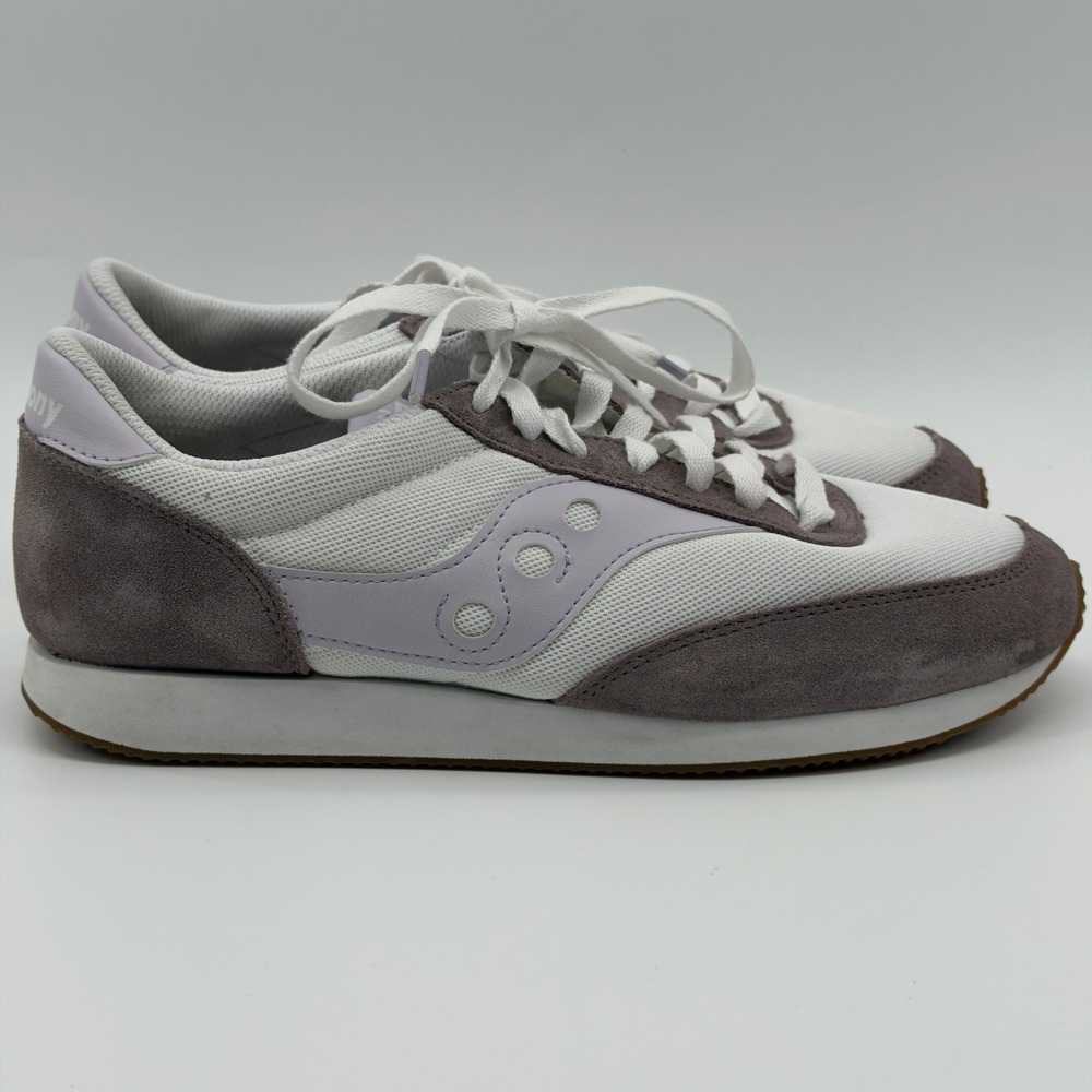 Saucony Jazz Original Sneakers‎ Womens Size 9.5 White Lace Up Athletic Shoes
